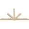 Ekena Millwork Kennewick Rough Sawn Timber Gable Bracket, Douglas Fir, 72"W x 42"H x 2"D x 4"F, 14/12 Pitch GBW072X42X0204KEN00RDF - alternate 5